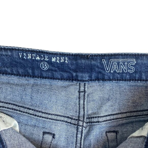 Vans Vintage Mini Denim Jean Shorts Size 13 - Picture 4 of 6